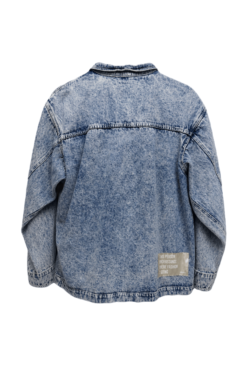 1970s Light Blue Denim Jacket - Back View