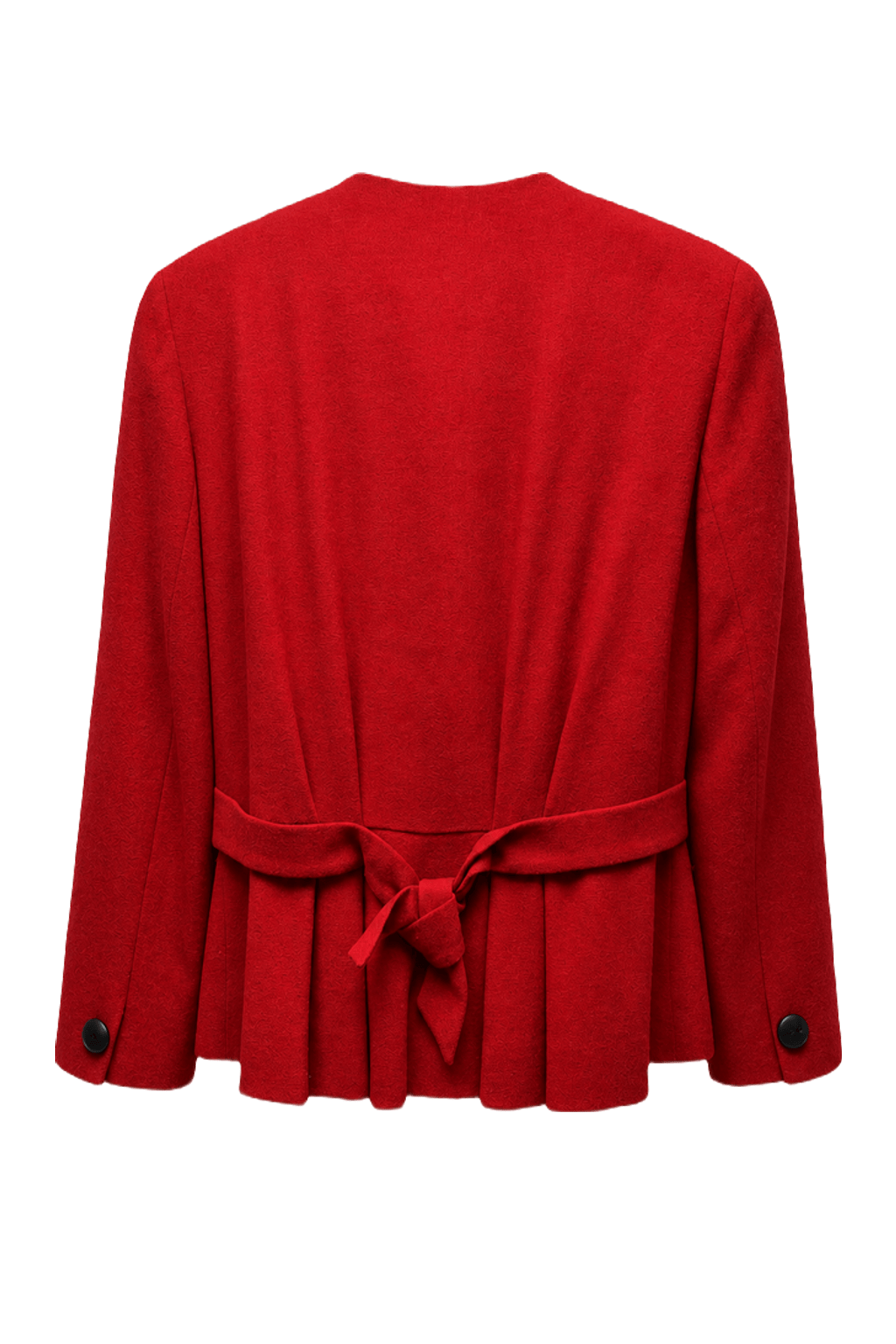 1980s Red Wool Jacket - Back View