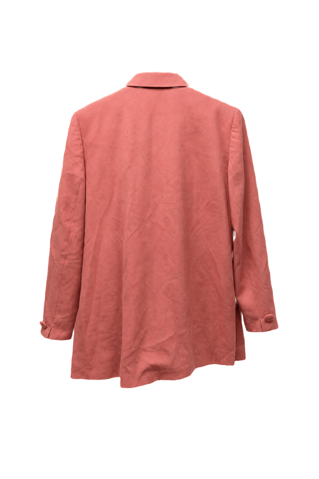 1980s Pink Smooth Blazer - Back View