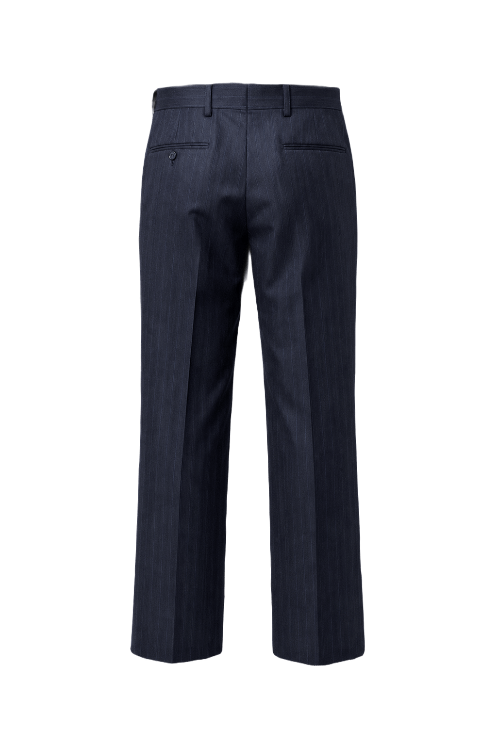 1960s Navy Wool Blend Trousers - Back View