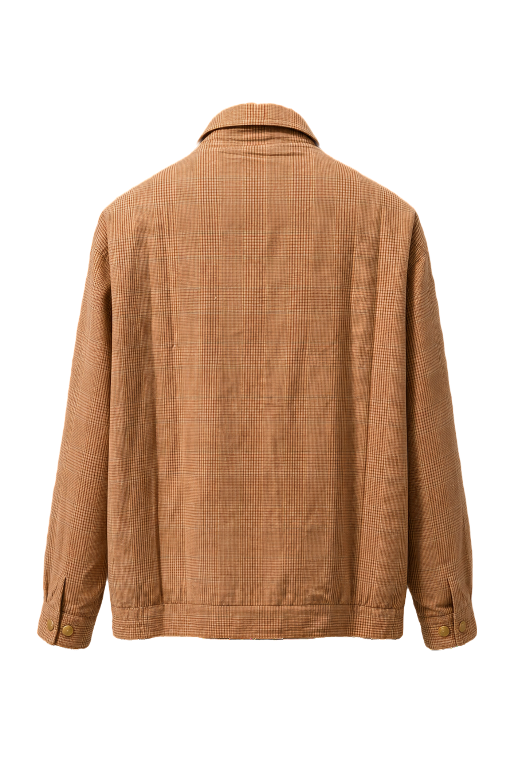 1990s Tan Cotton Jacket - Back View