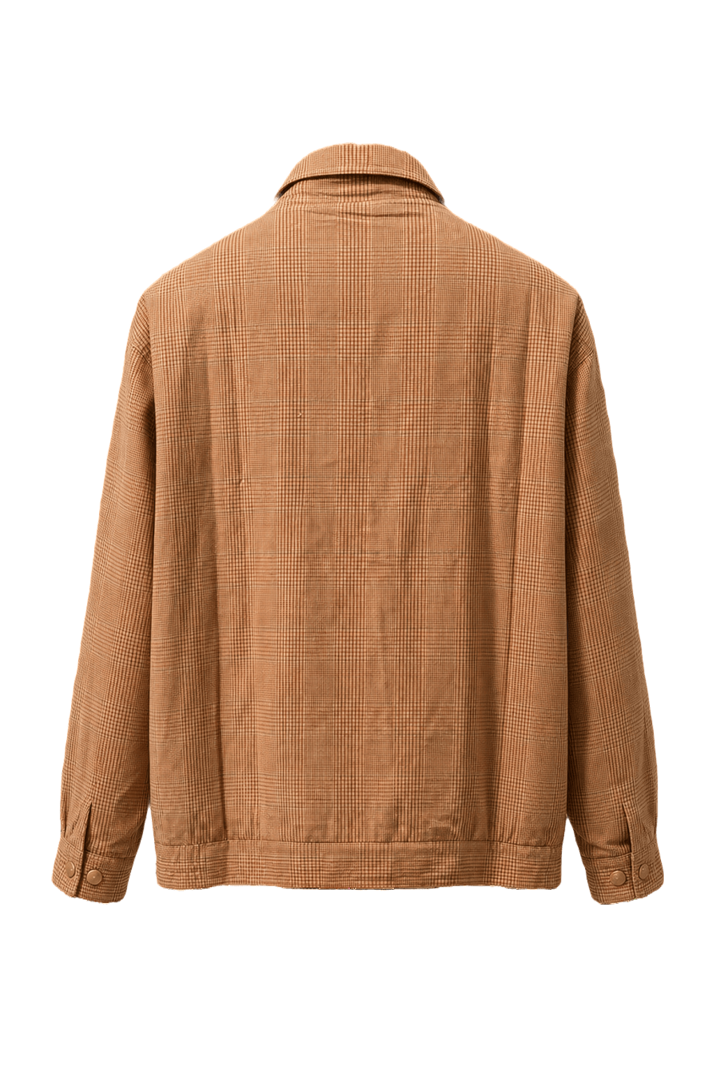 1990s Tan Cotton Jacket - Back View