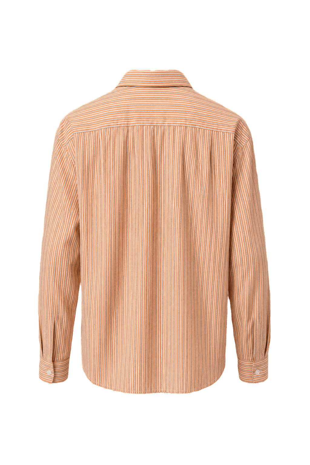 1980s Orange Cotton Button-Down Shirt - Back View