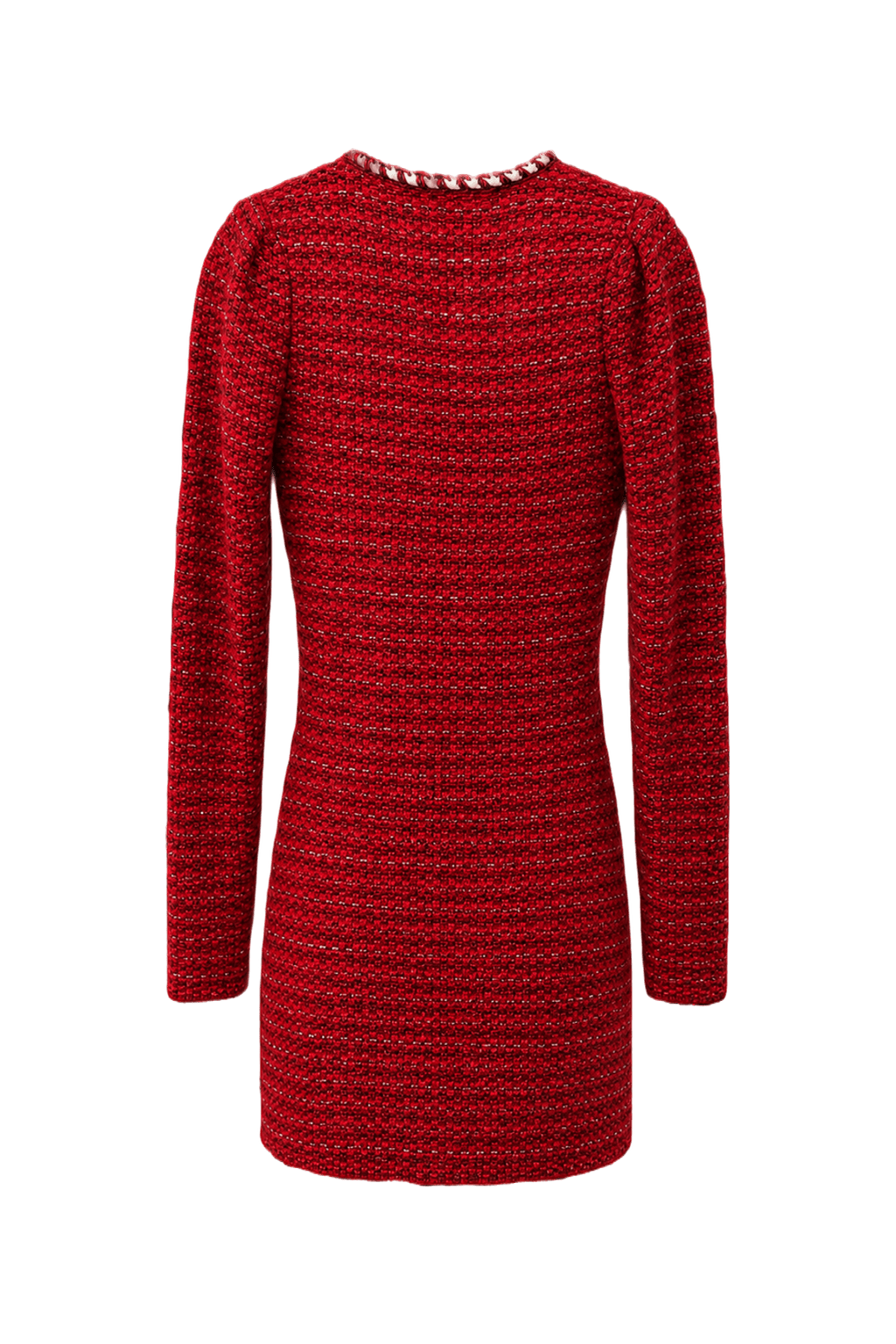 1980s Red Polyester Blend Jacket - Back View
