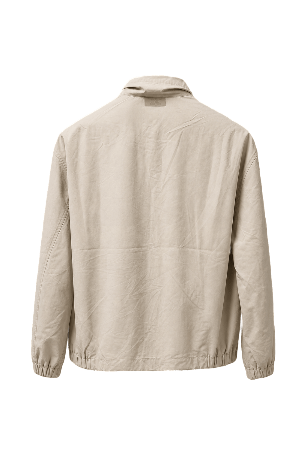 1980s Beige Cotton Blend Jacket - Back View