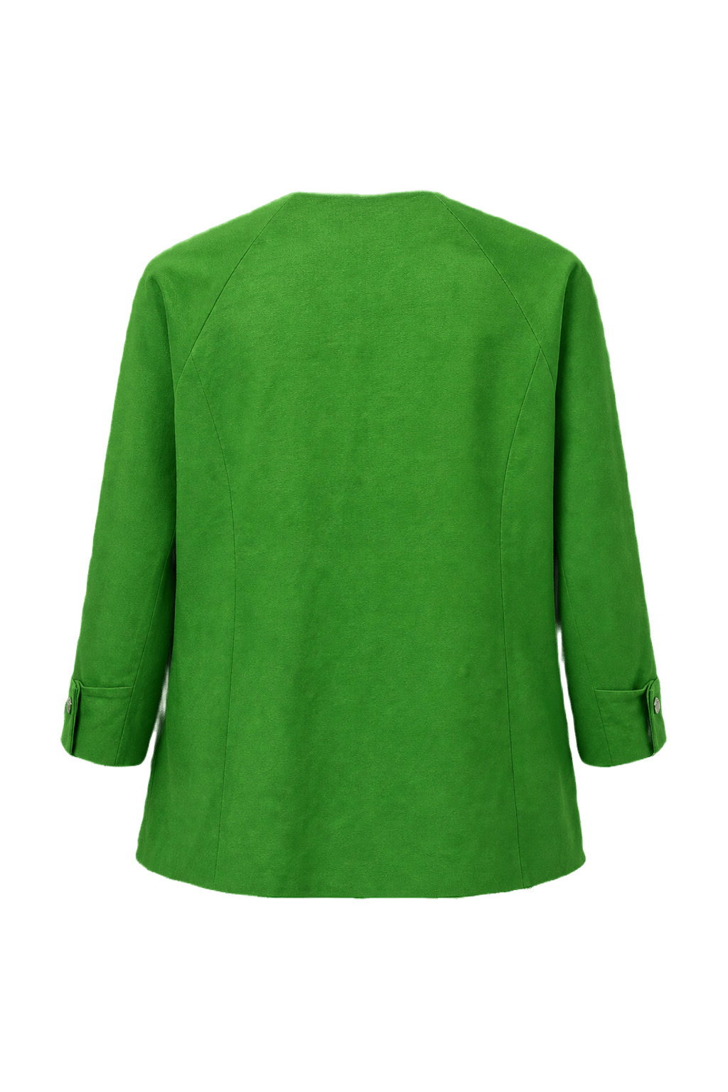 1980s Green Cotton Blend Jacket - Back View