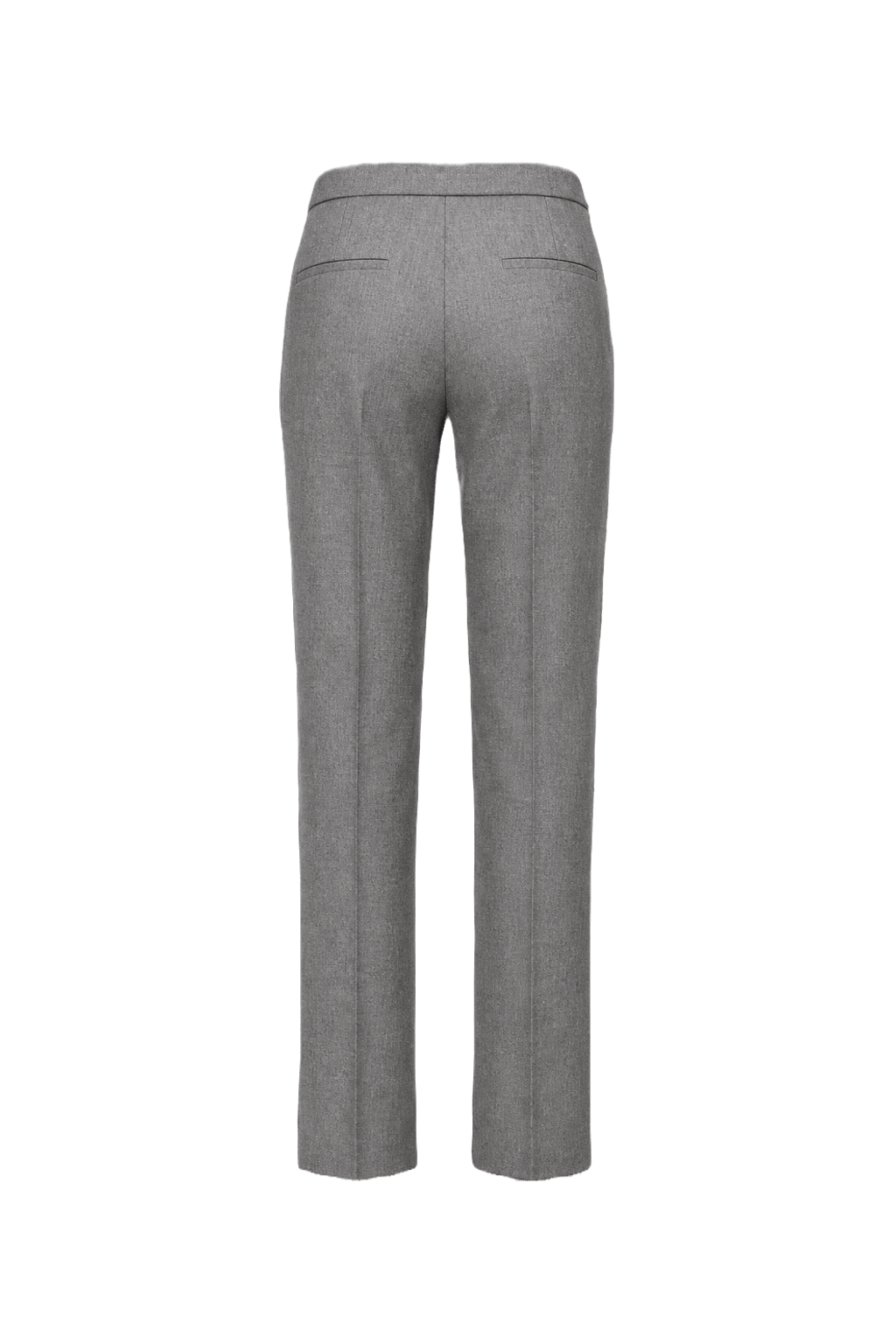 1990s Light Grey Wool Blend Trousers - Back View