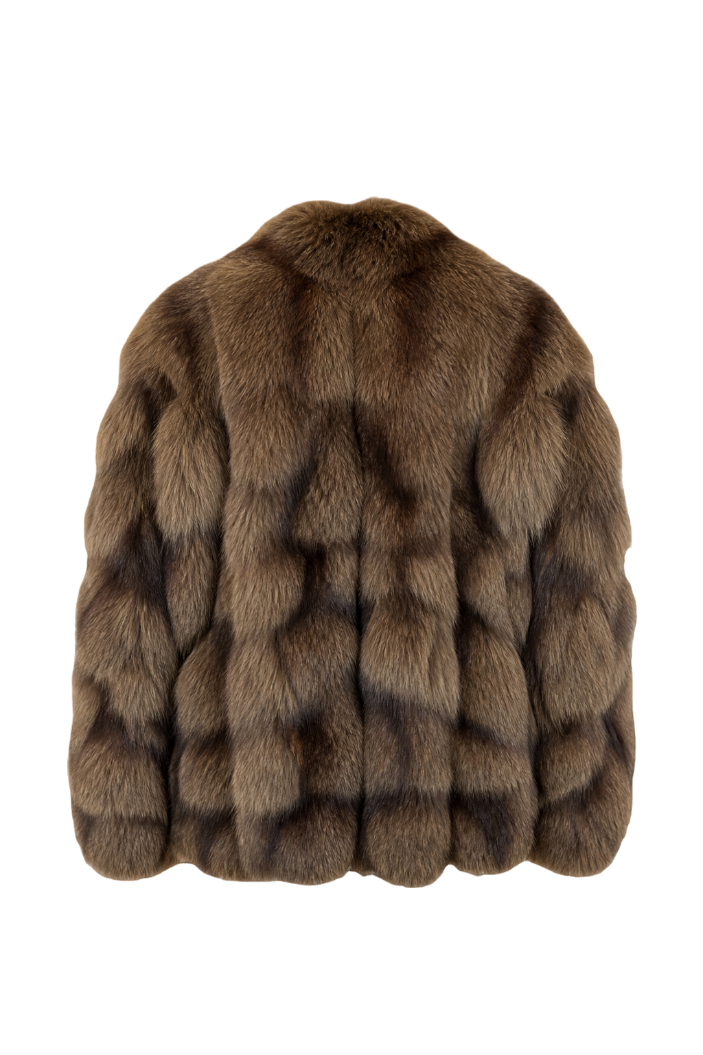1980s Brown Fur Coat - Back View
