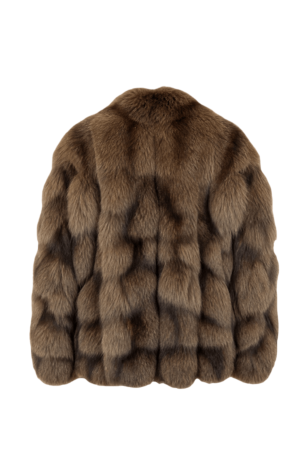 1980s Brown Fur Coat - Back View