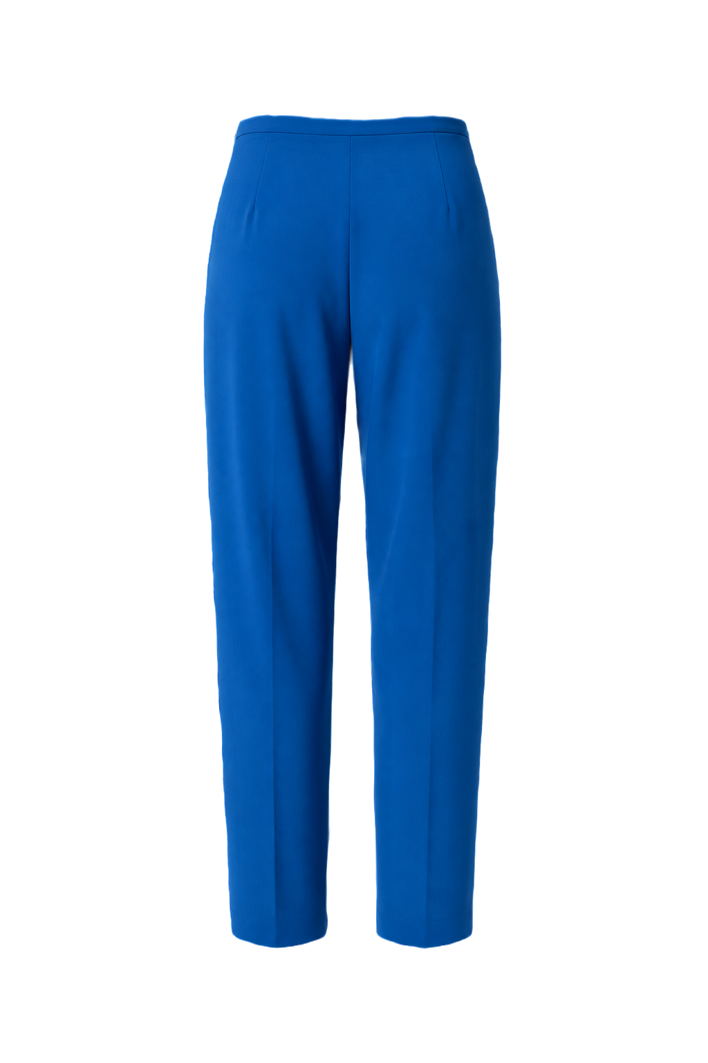 1990s Vibrant Blue Polyester Pants - Back View