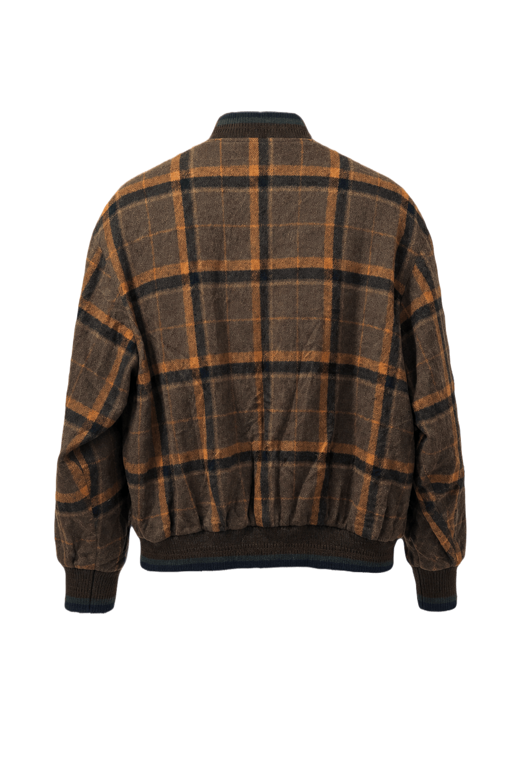 1980s Brown Cotton Jacket - Back View