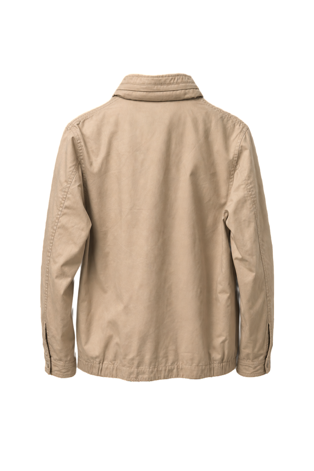 1980s Beige Cotton Blend Jacket - Back View