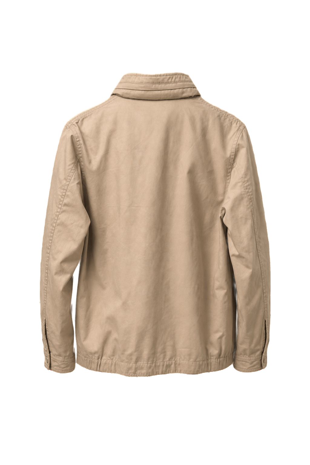 1980s Beige Cotton Blend Jacket - Back View