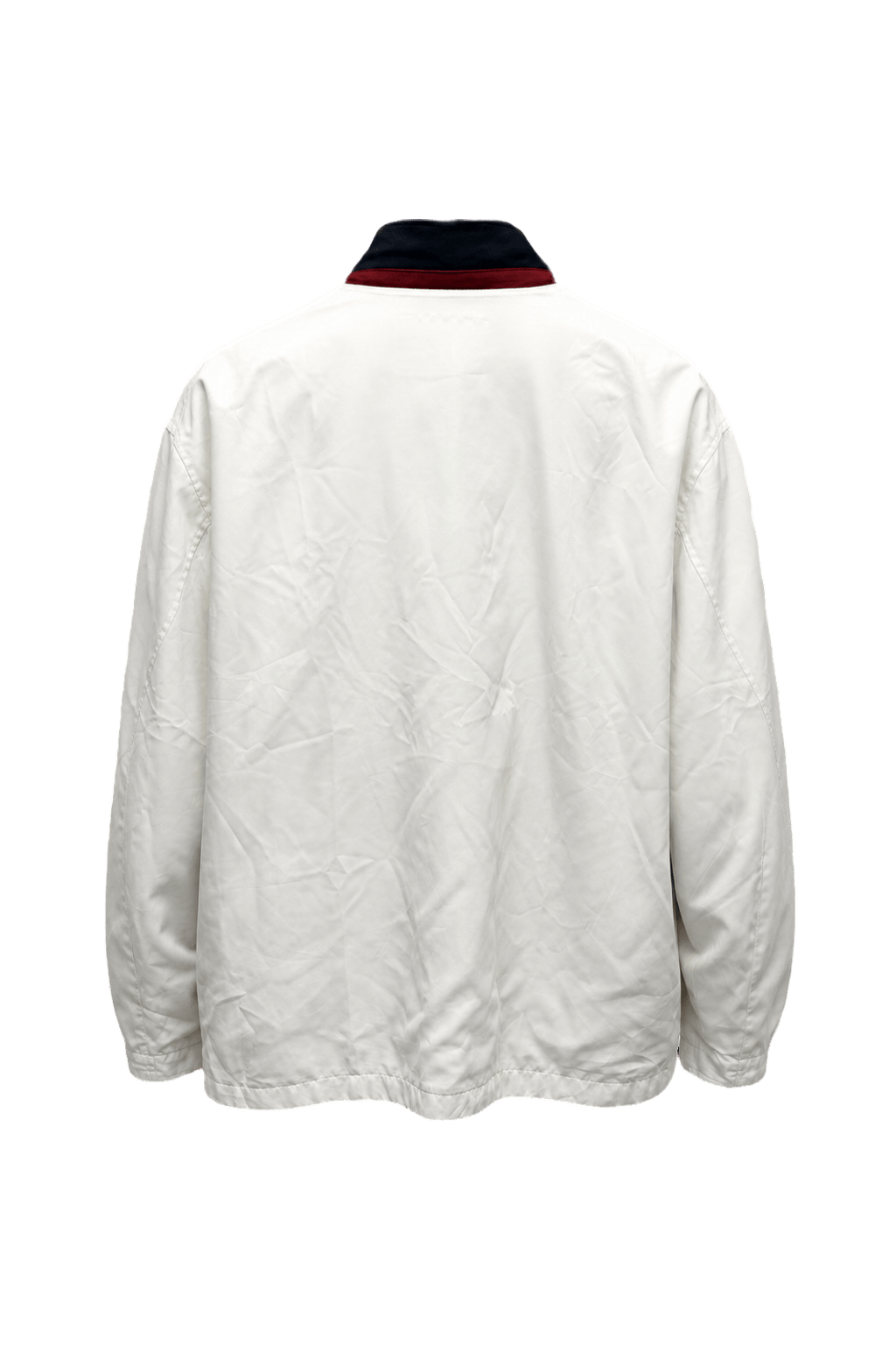 1980s Cream Cotton Blend Jacket - Back View