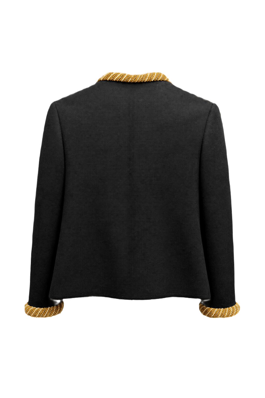 1980s Black Wool Jacket - Back View