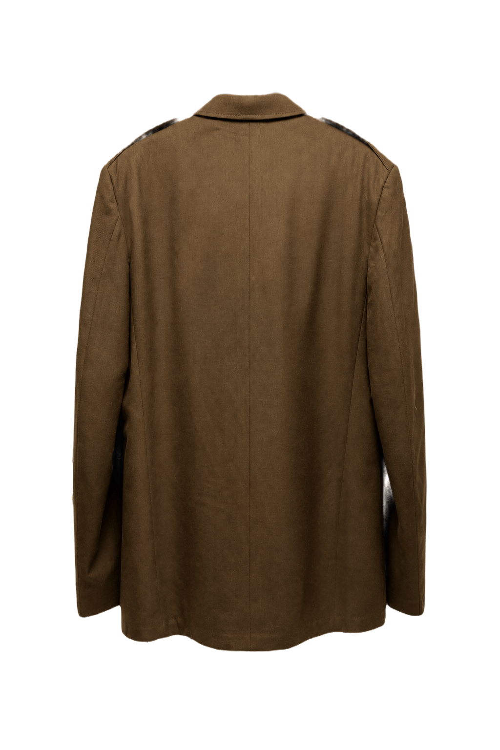 1940s Brown Cotton Blend Jacket - Back View