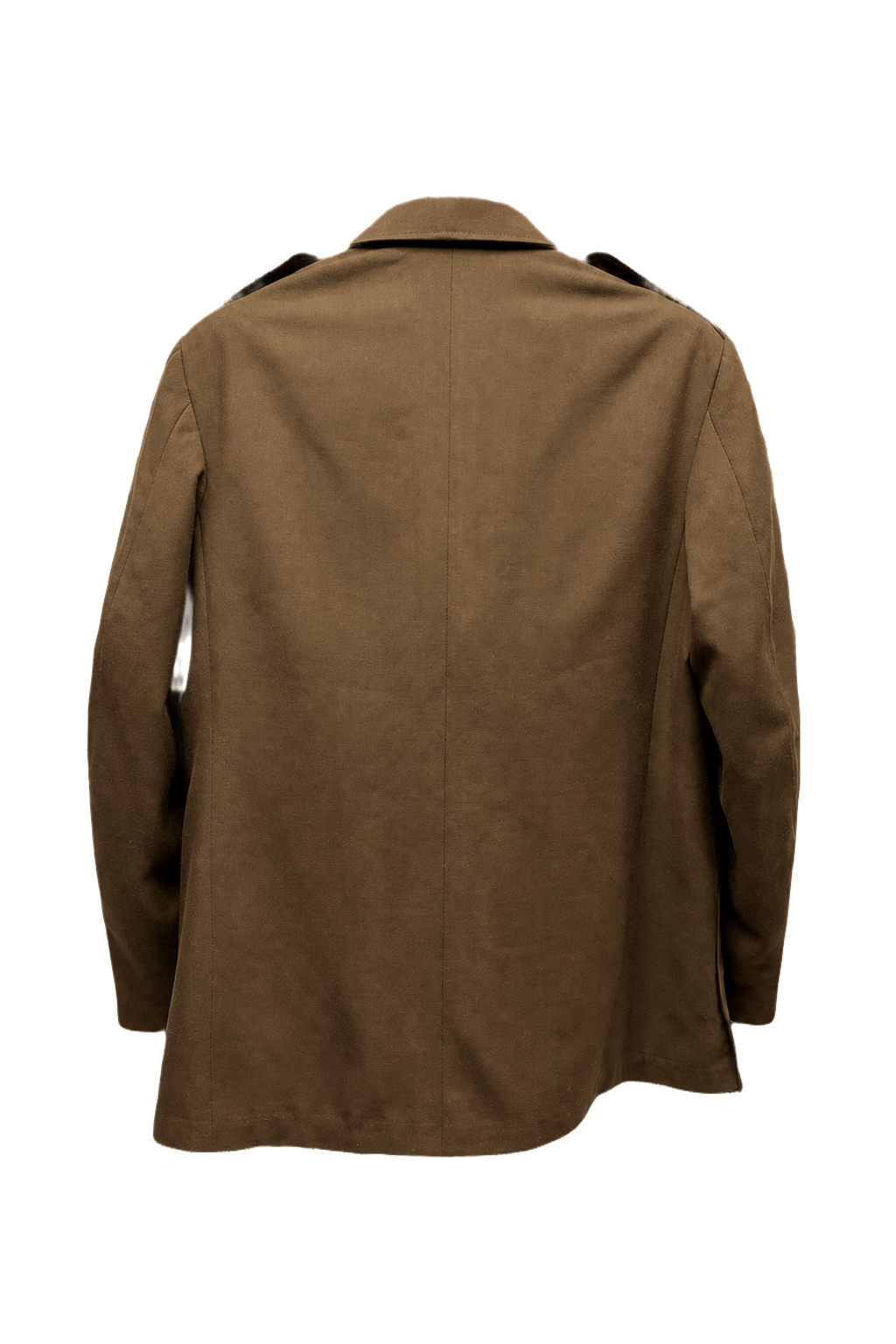 1940s Olive Green Wool Blend Jacket - Back View