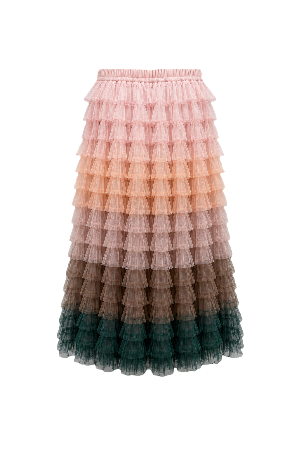 1980s Pink Tulle Skirt - Back View