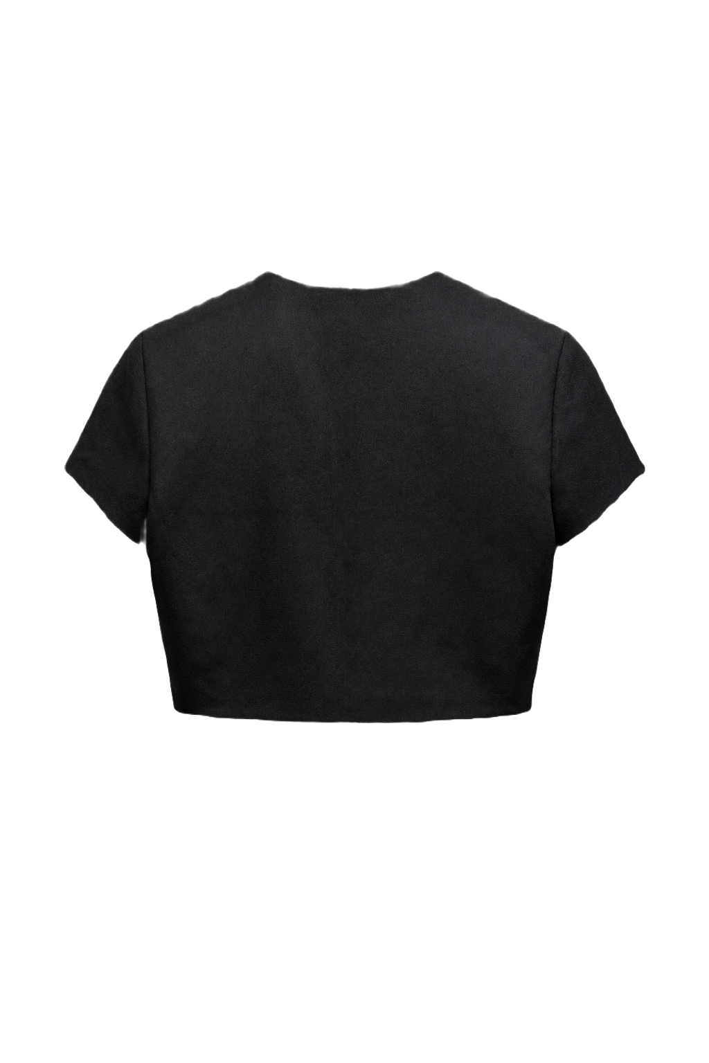 1990s Black Wool Blend Jacket - Back View