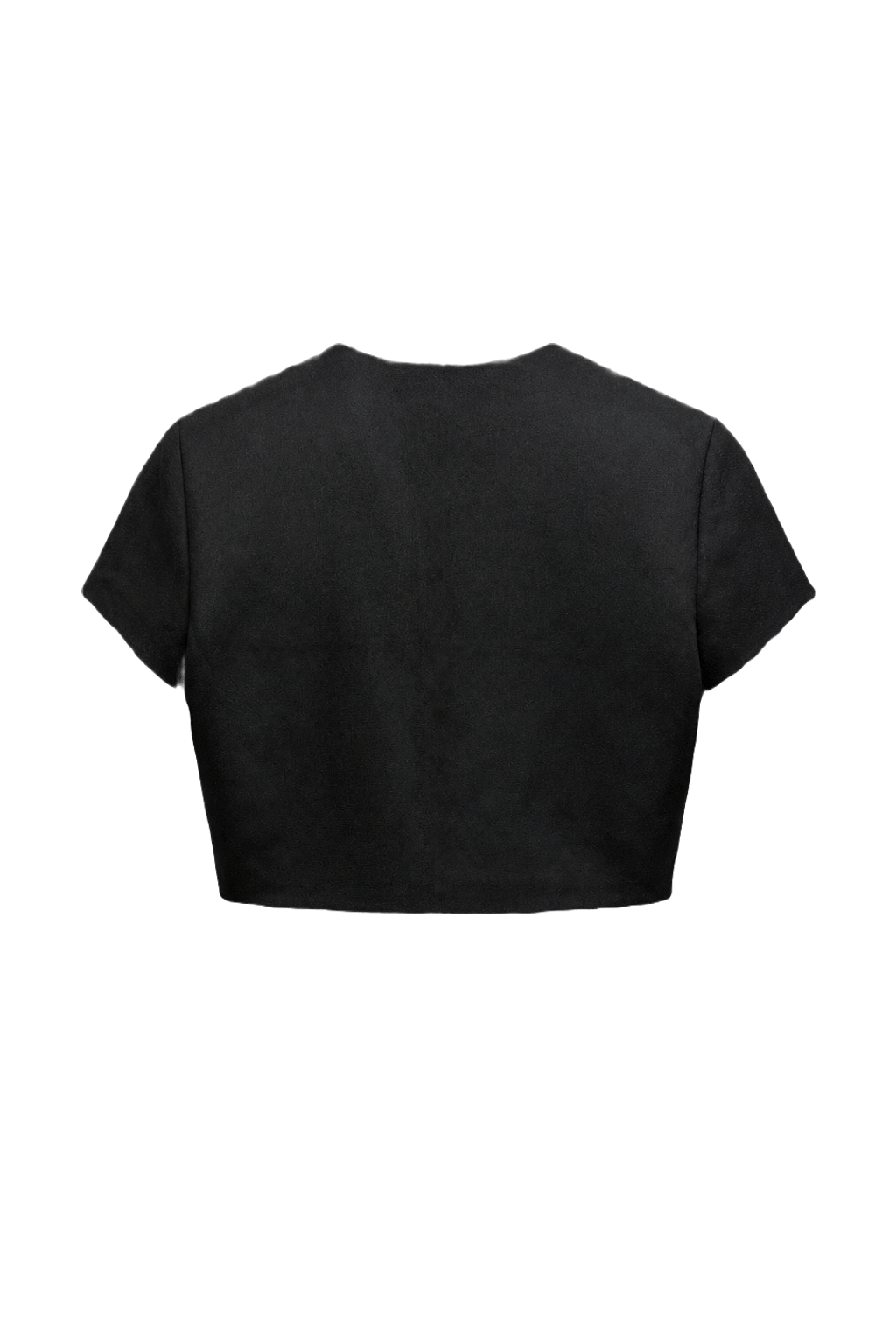 1990s Black Wool Blend Jacket - Back View