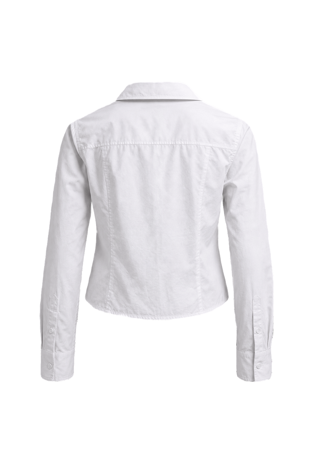 1990s White Cotton Shirt - Back View