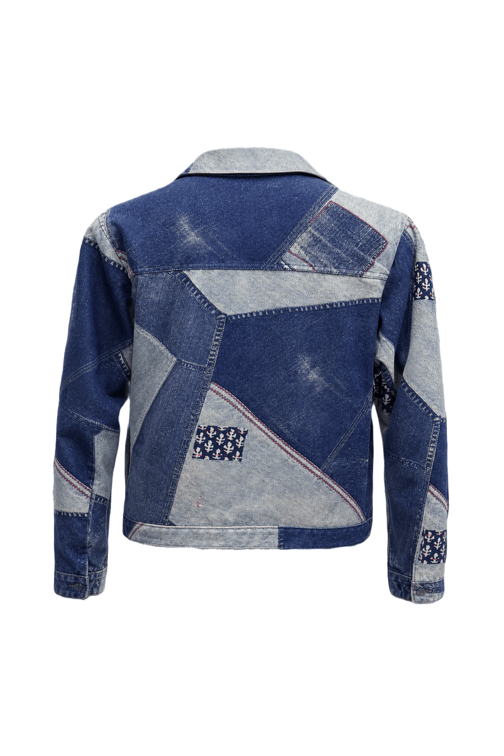 1990s Blue Denim Jacket - Back View