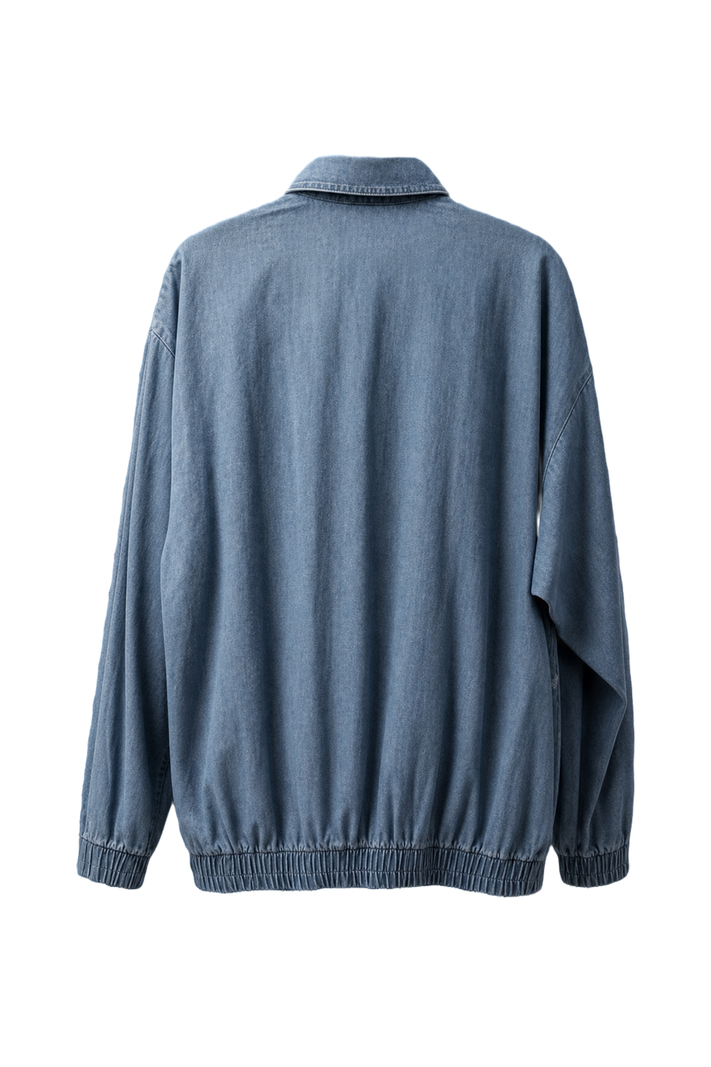 1970s Blue Cotton Jacket - Back View