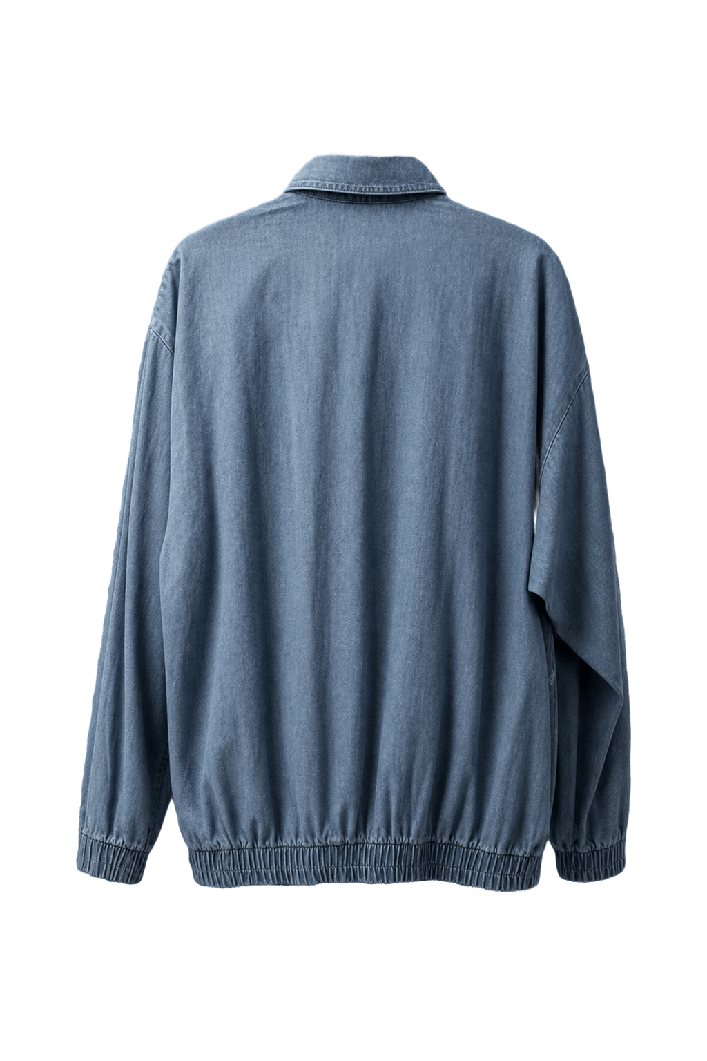 1970s Blue Cotton Jacket - Back View