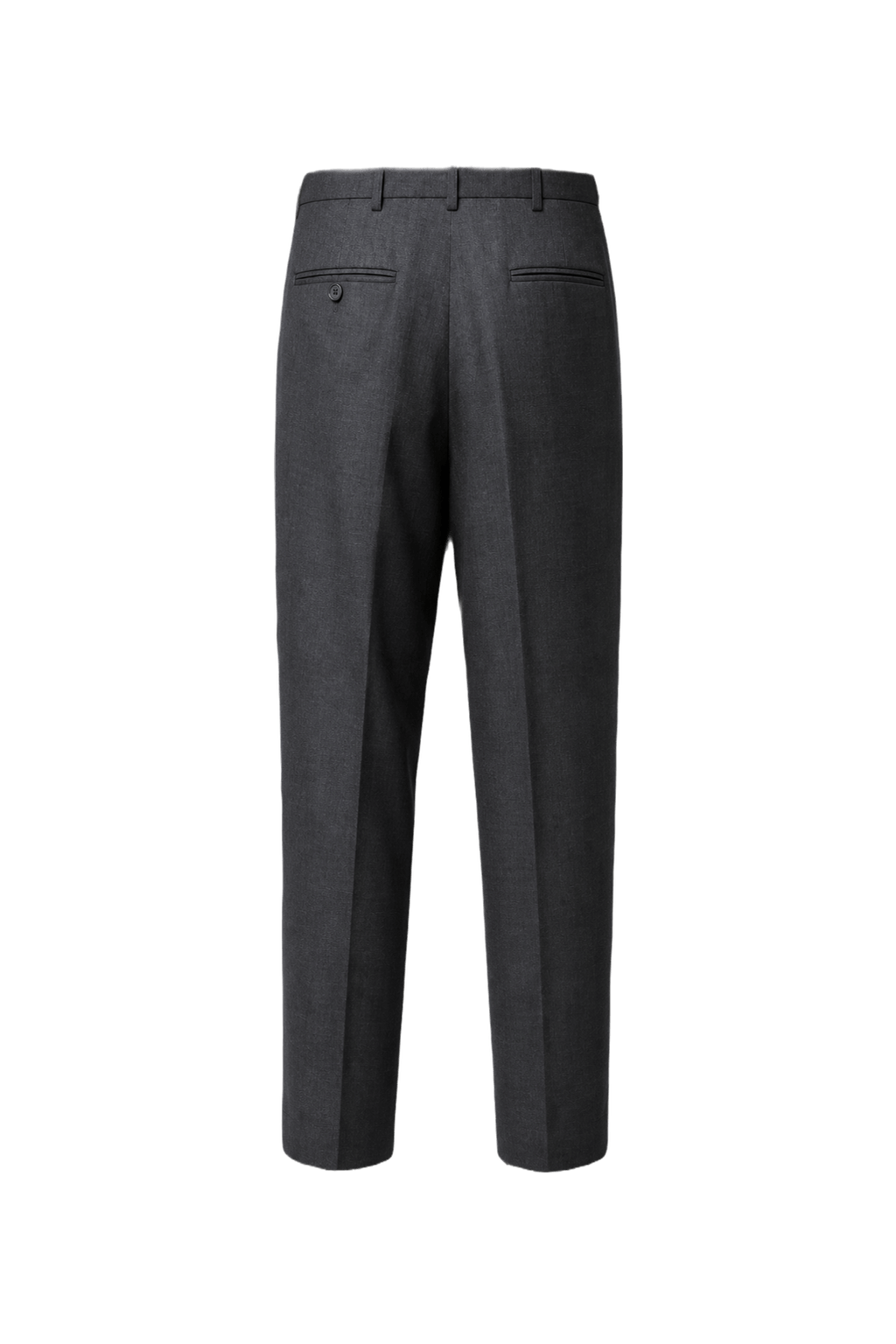 1960s Black Wool Trousers - Back View