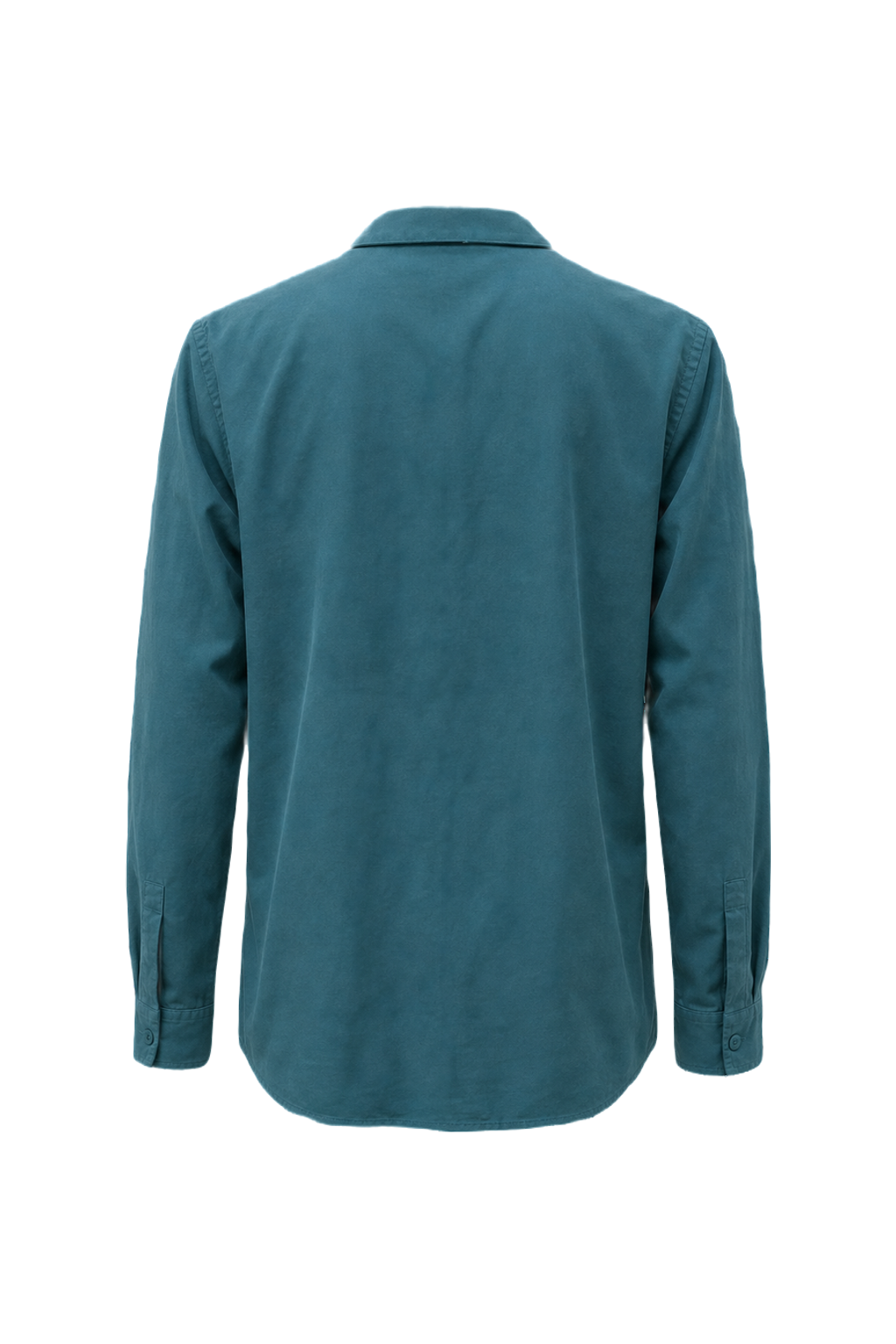 1990s Teal Cotton Shirt - Back View