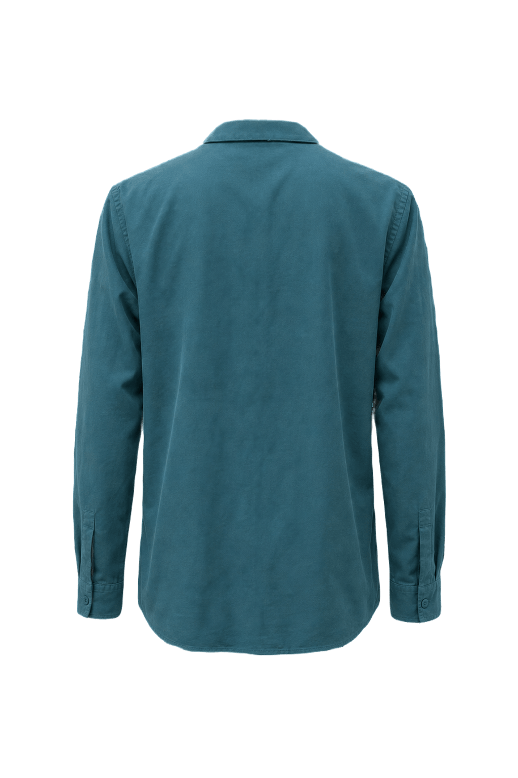 1990s Teal Cotton Shirt - Back View