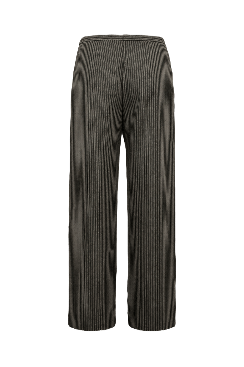 1990s Olive Green Wool Blend Trousers - Back View