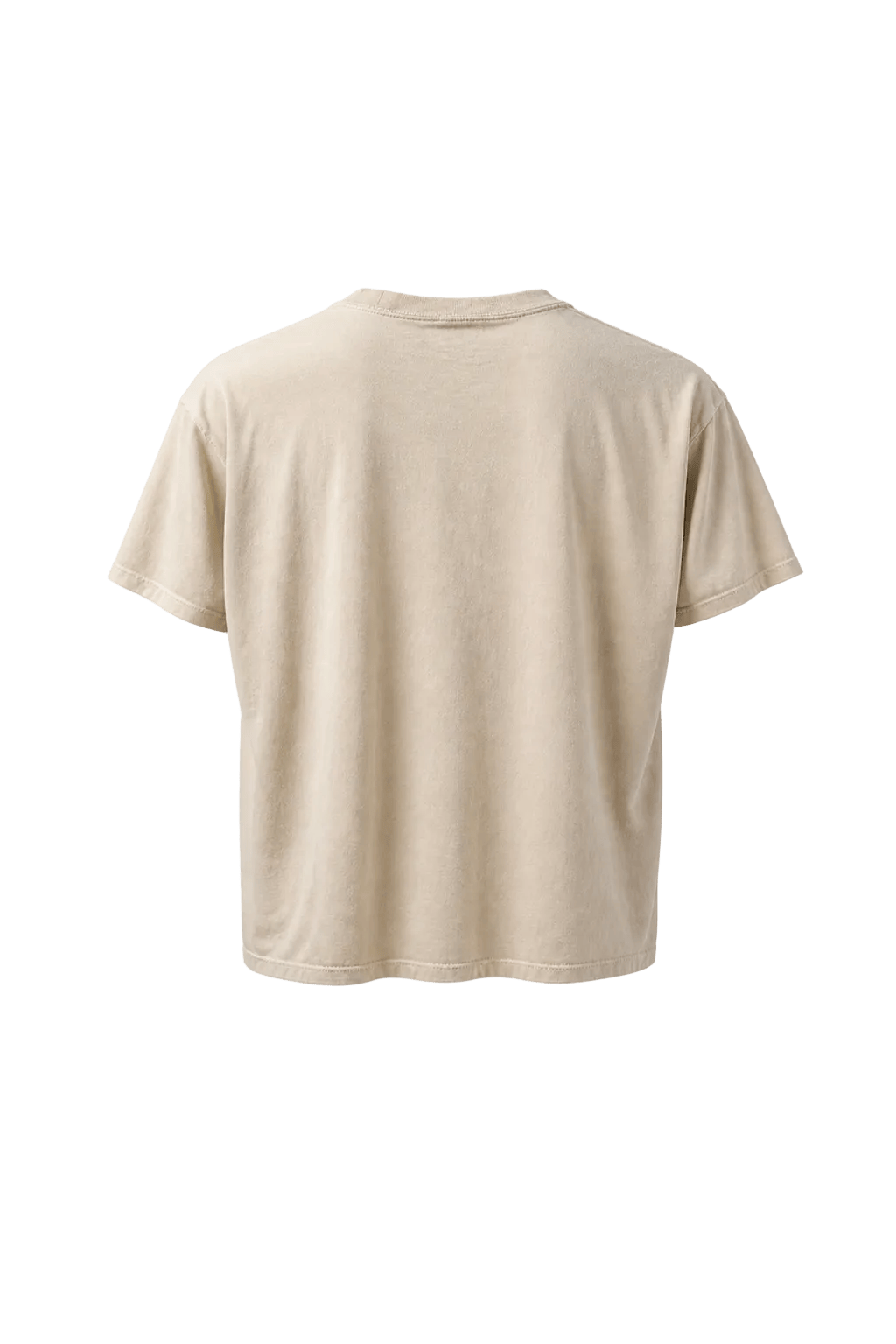 1990s Cream White Cotton T-Shirt - Back View