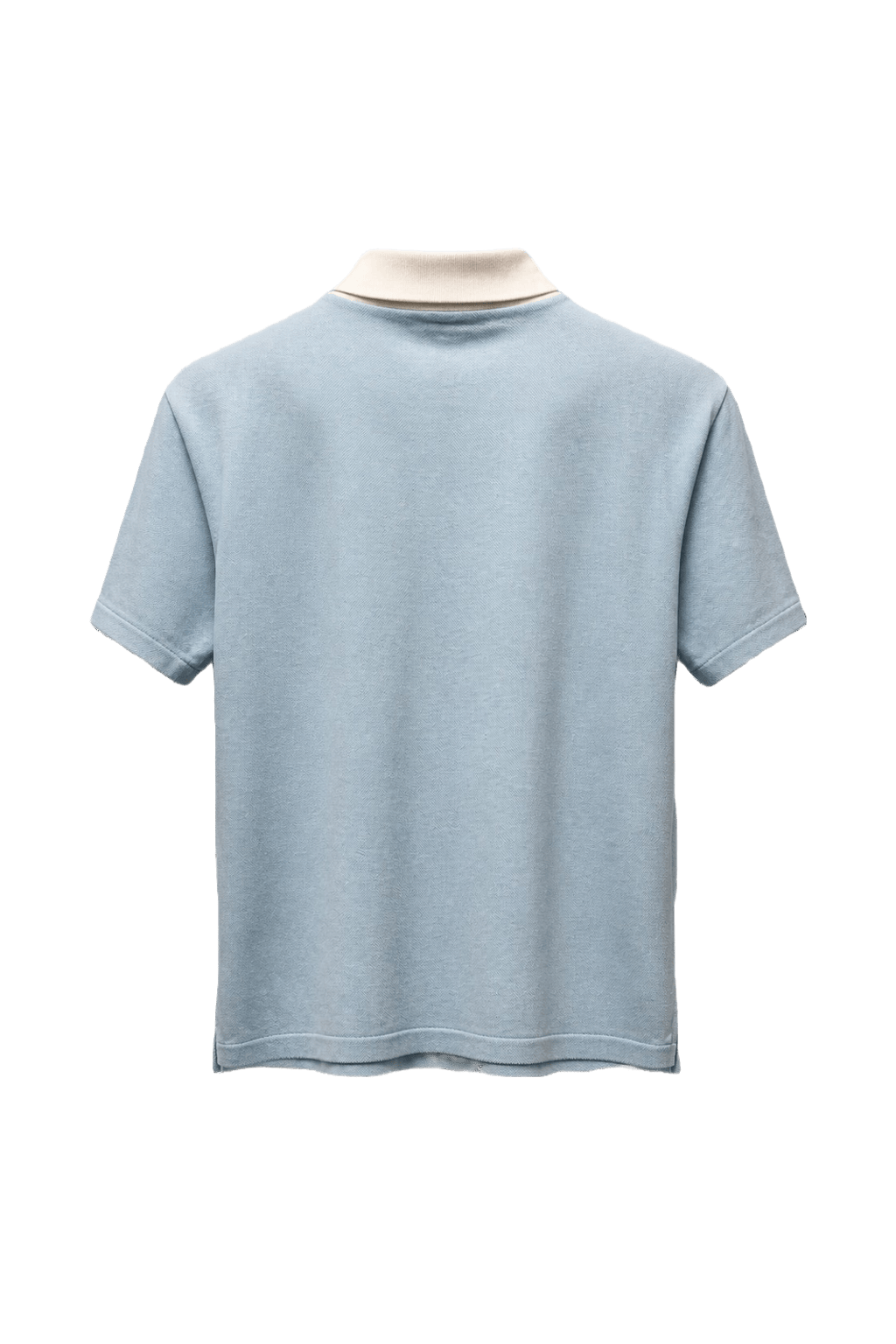 1980s Light Blue Cotton Blend Shirt - Back View