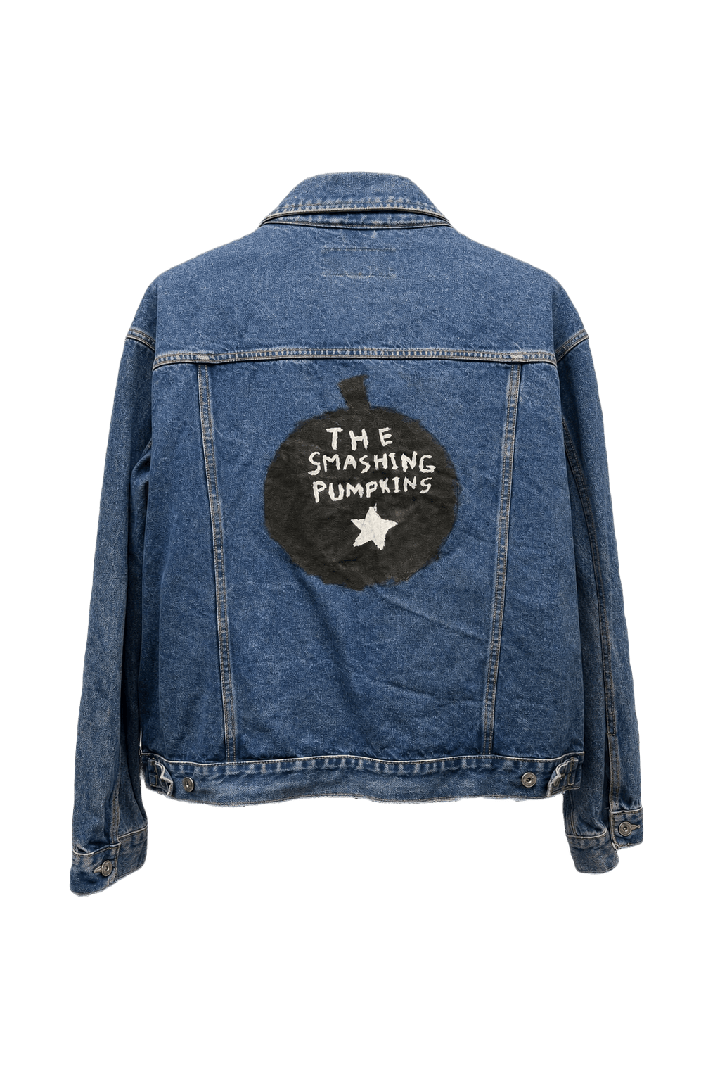 1990s Blue Denim Wrangler Denim Jacket - Back View