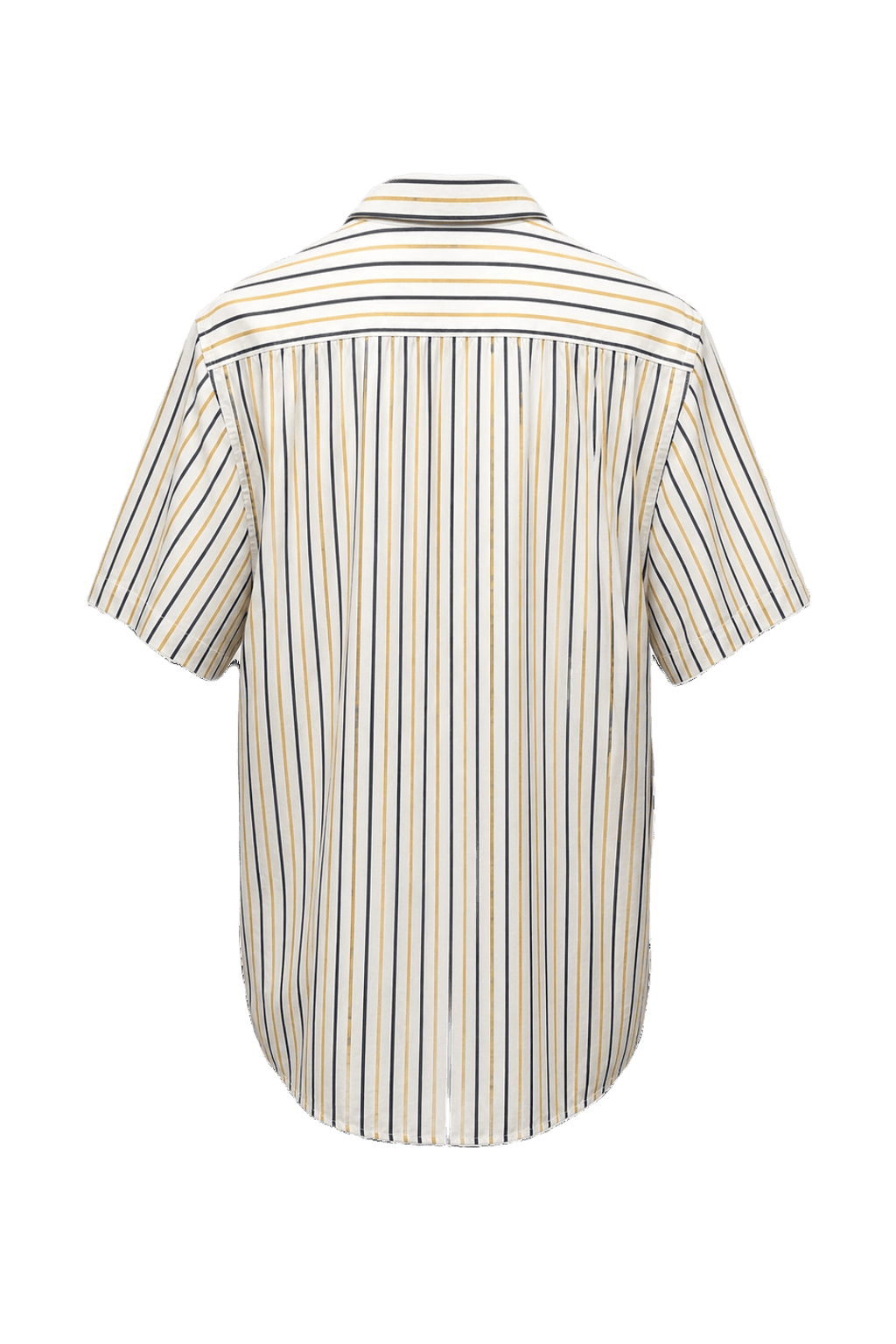 1980s Cream White Cotton Blend Shirt - Back View