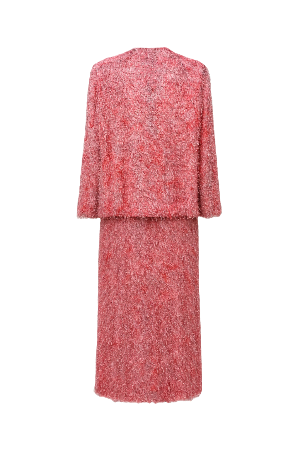 1980s Pink Polyester Set - Back View
