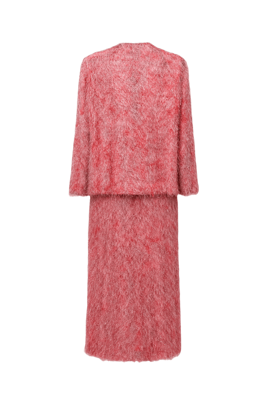 1980s Pink Polyester Set - Back View