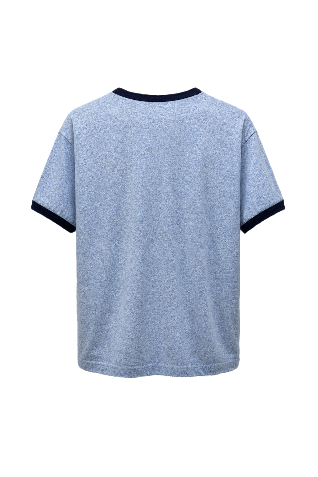1990s Light Blue Cotton Blend T-Shirt - Back View
