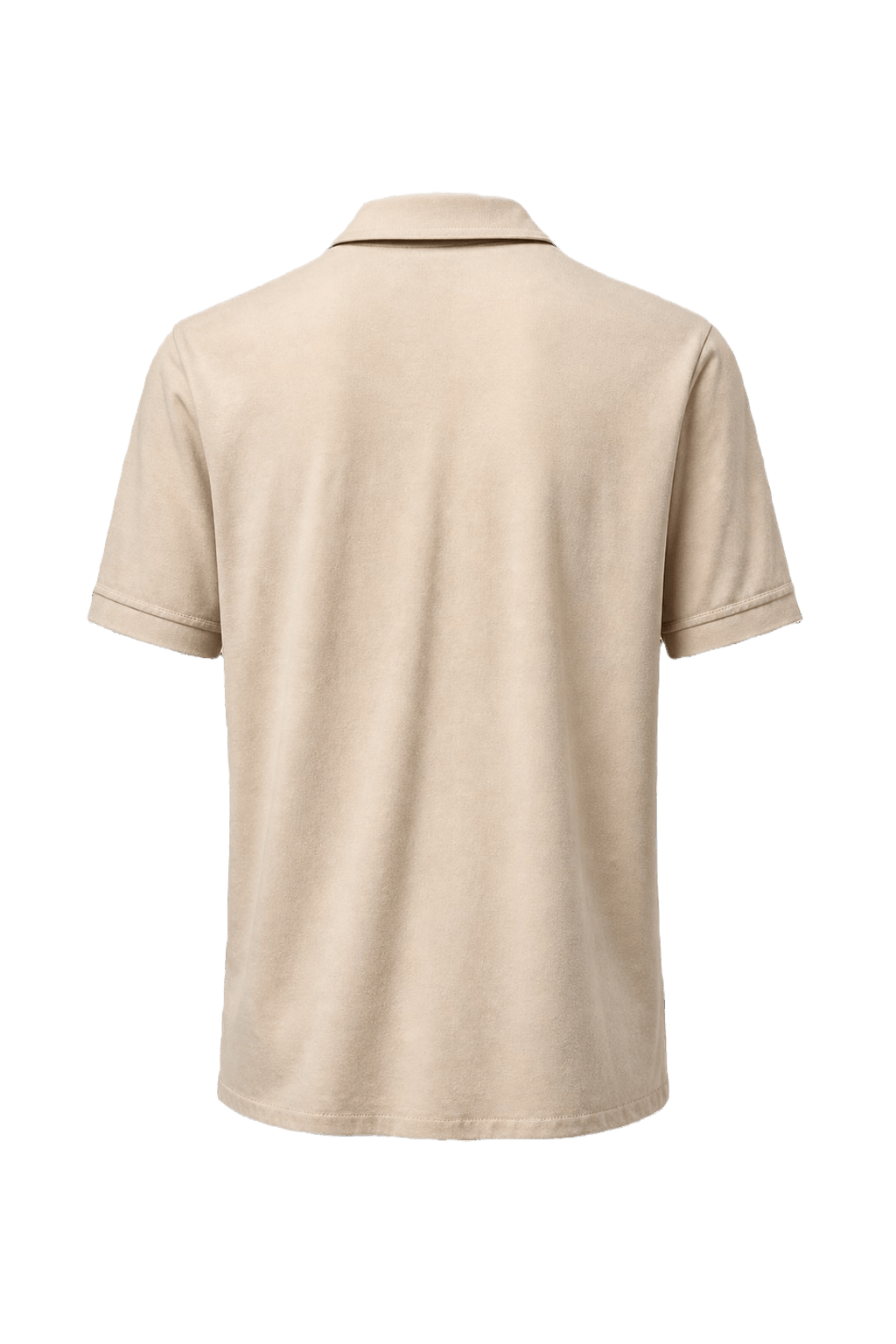 1980s Cream Cotton Blend Shirt - Back View
