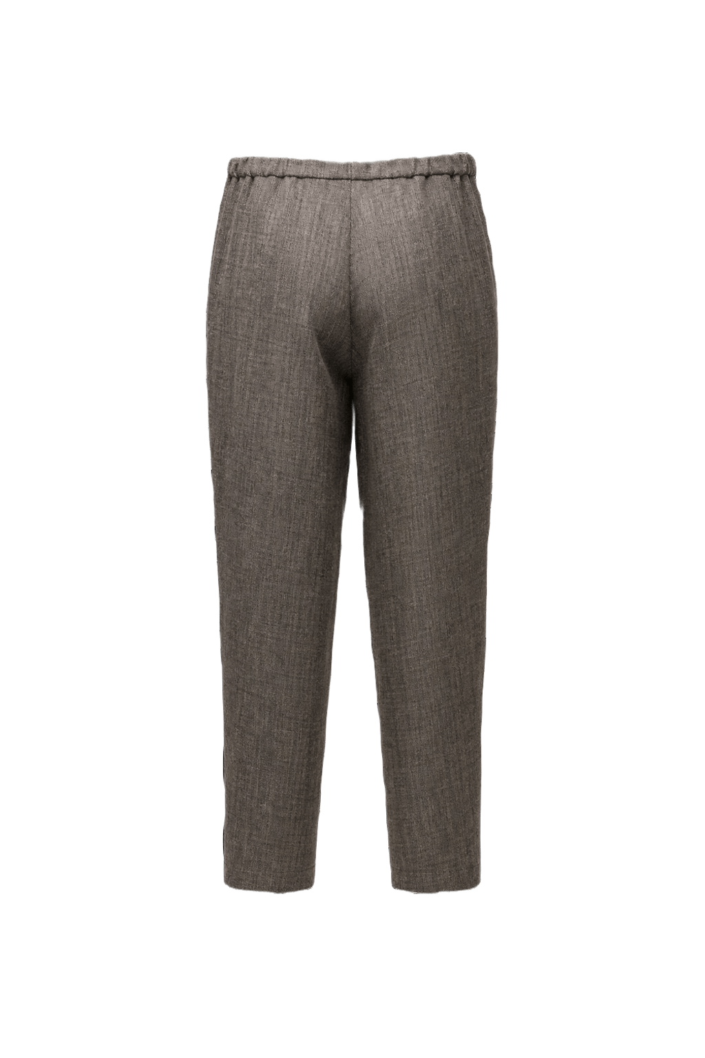 1990s Grey Wool Blend Trousers - Back View
