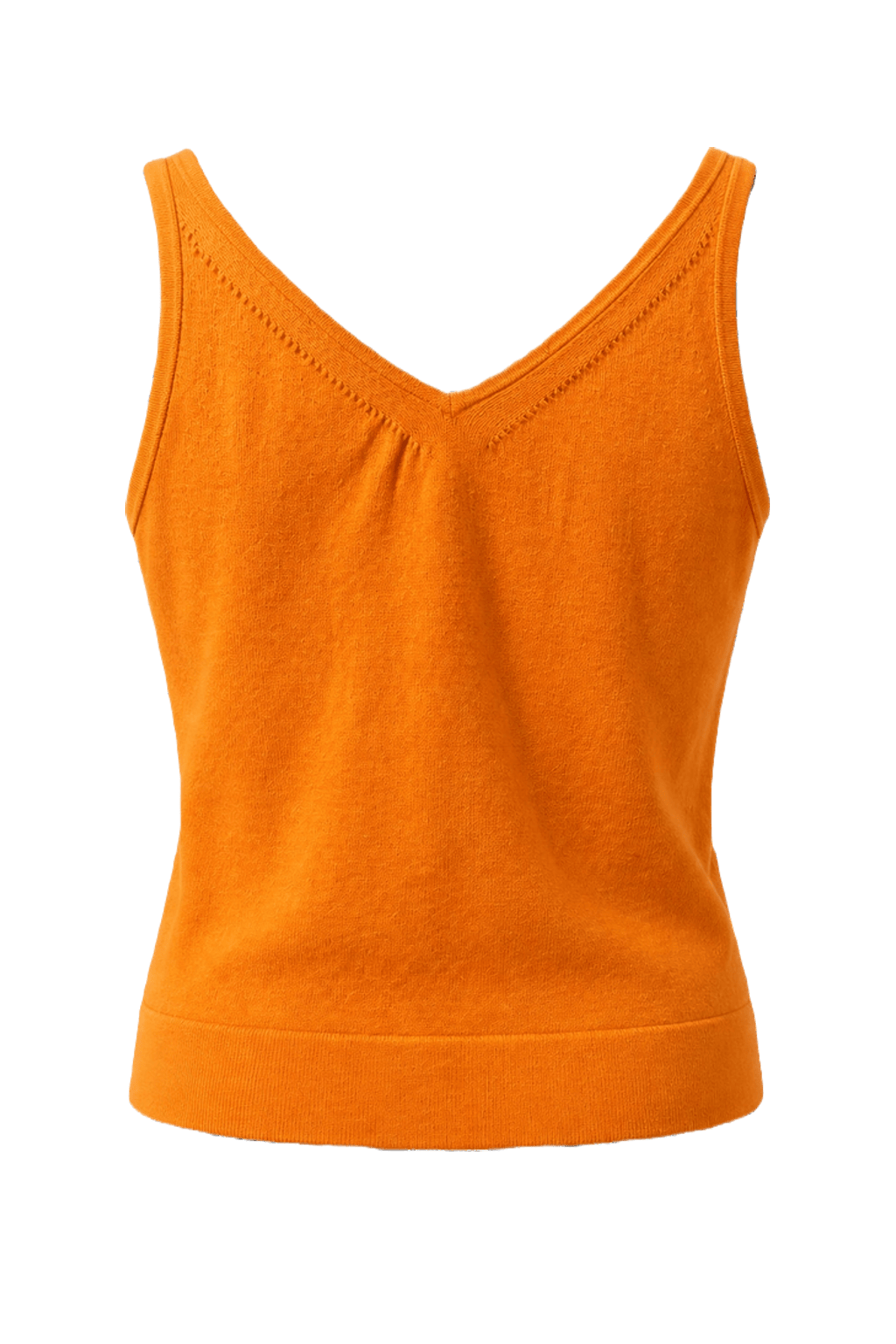 1990s Orange Cotton Tank Top - Back View