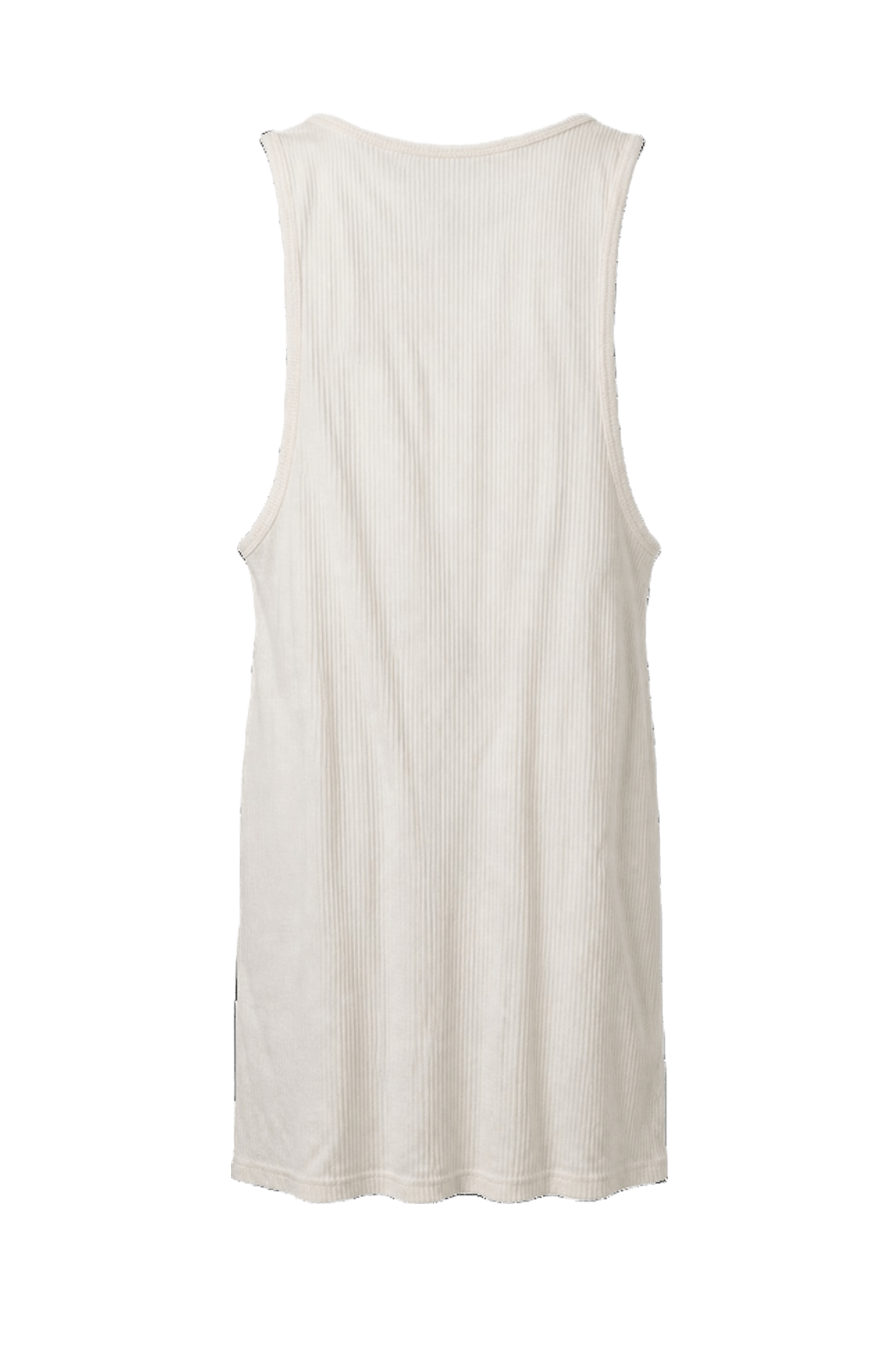 1990s White Cotton Tank Top - Back View