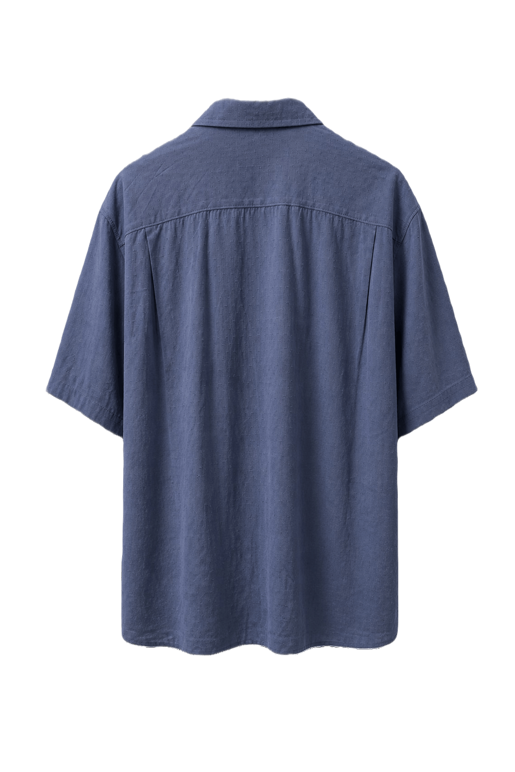 1990s Light Blue Cotton Shirt - Back View