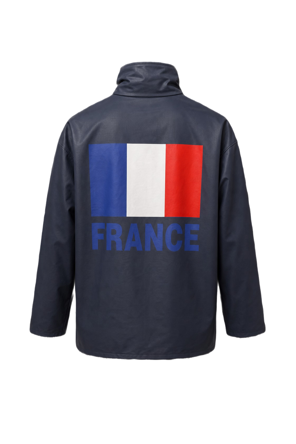 1990s Navy Blue Nylon Jacket - Back View