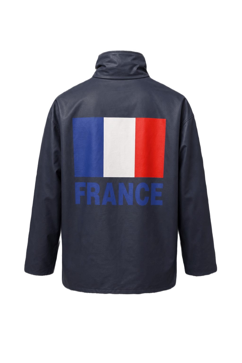 1990s Navy Blue Nylon Jacket - Back View