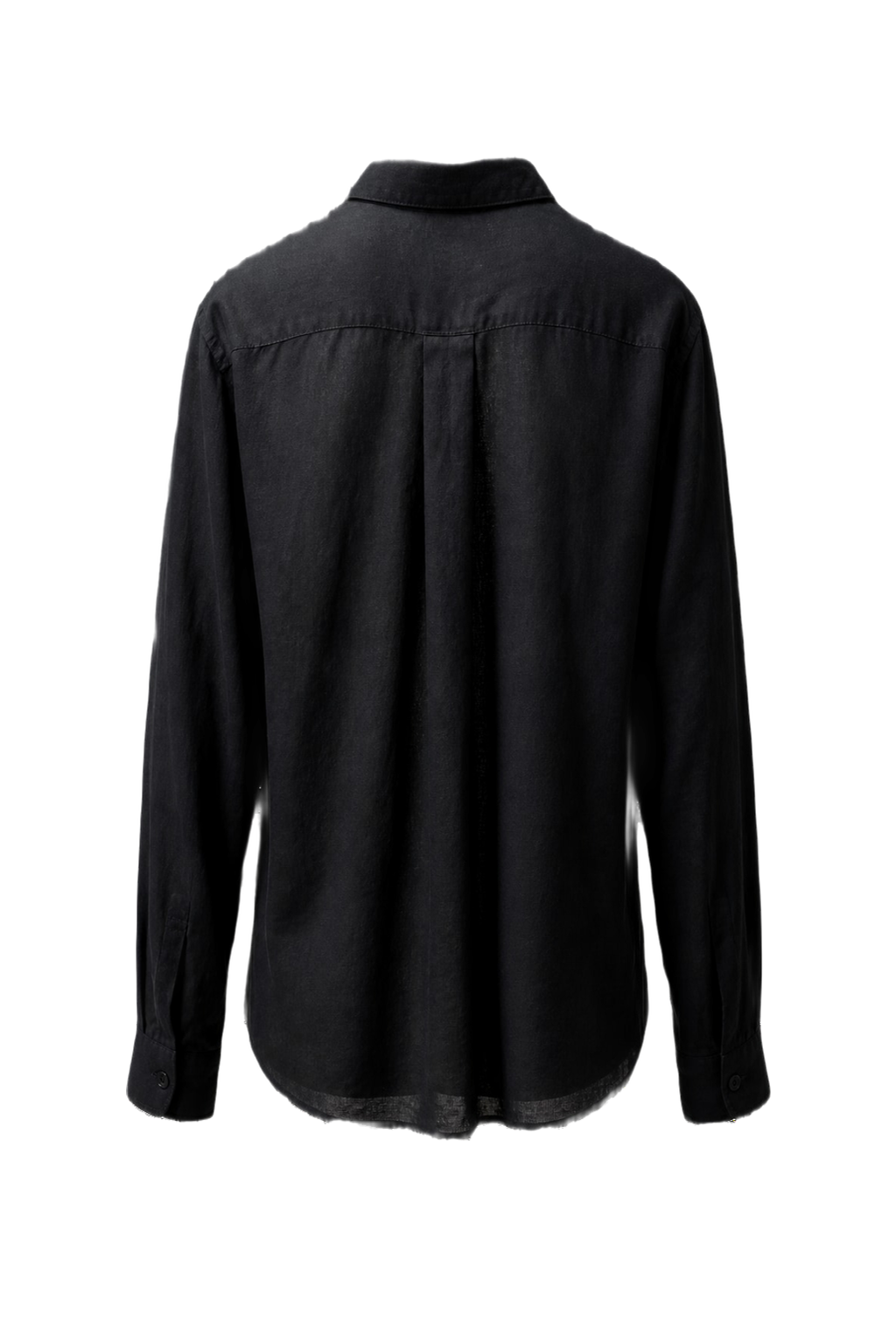 1990s Navy Blue Cotton Shirt - Back View