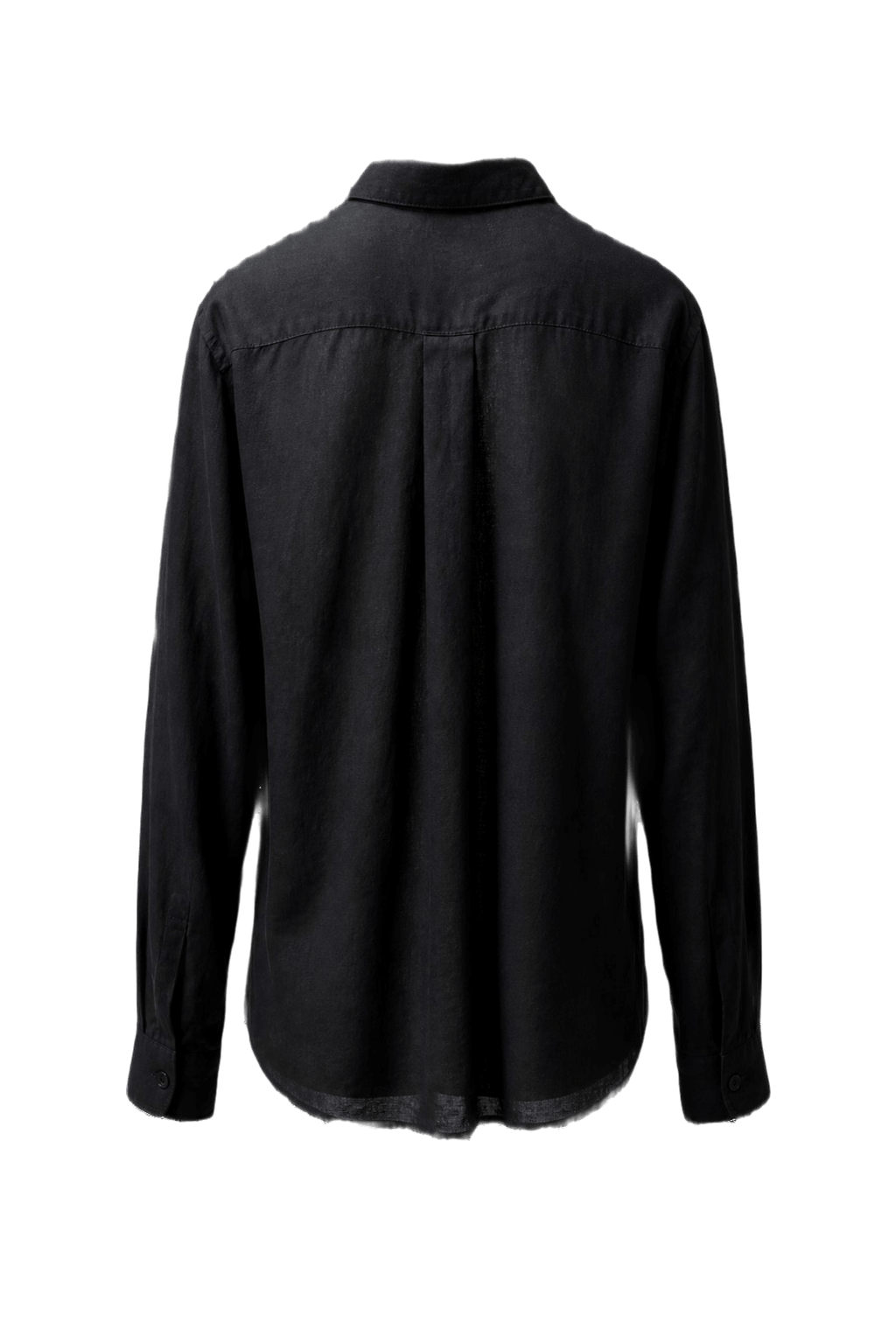 1990s Navy Blue Cotton Shirt - Back View