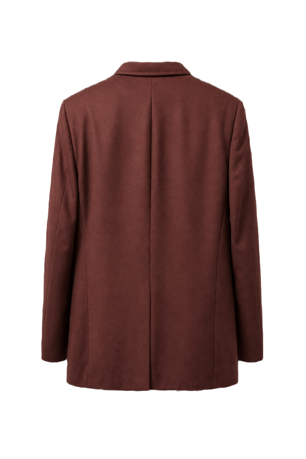 1980s Burgundy Wool Blazer - Back View