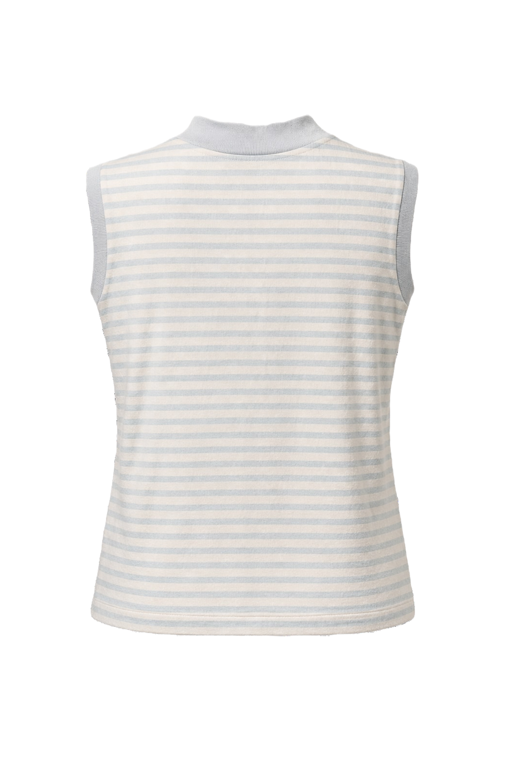 1960s Light Blue Cotton Sleeveless Top - Back View